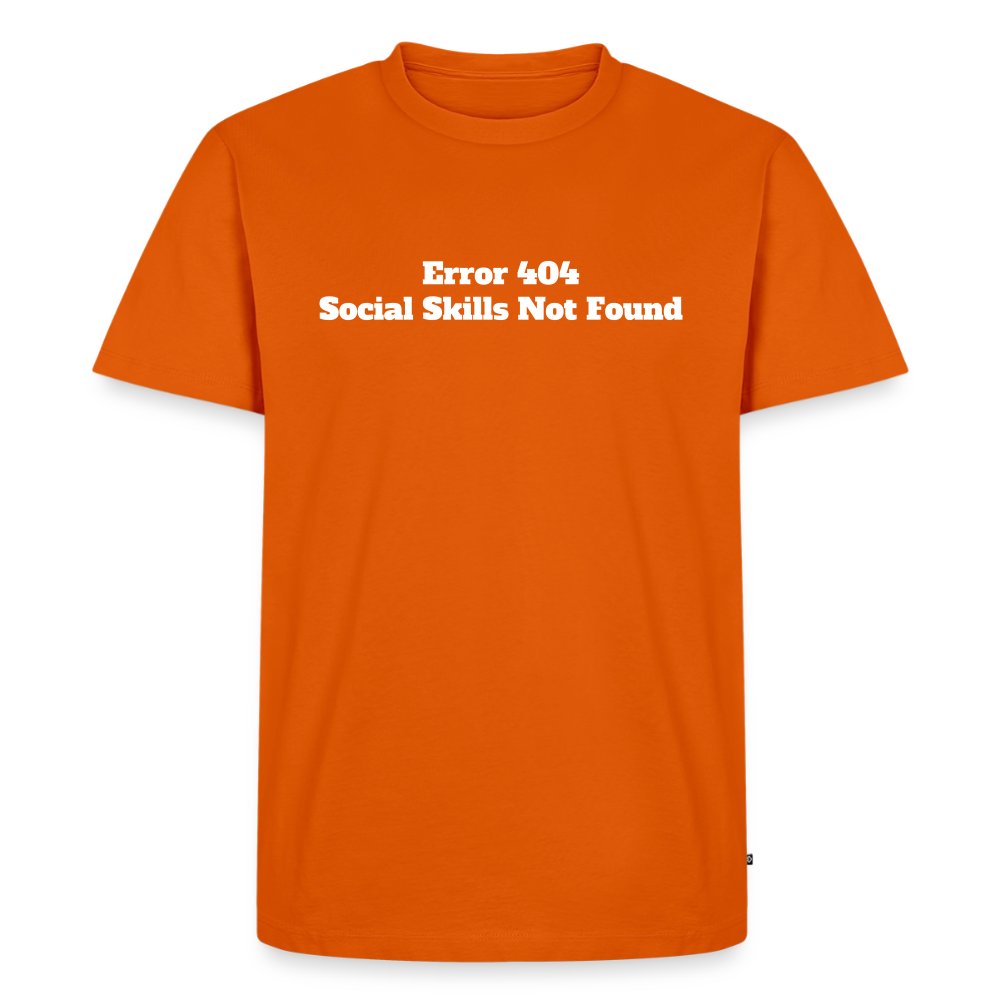 Social skills not found! - Premium herre T-shirt - orange 