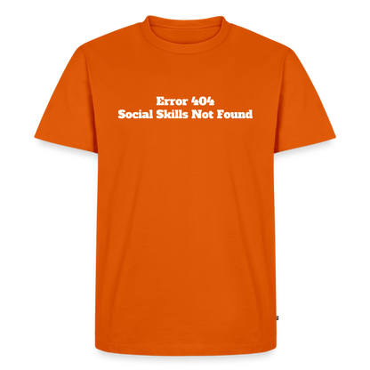 Social skills not found! - Premium herre T-shirt - orange 