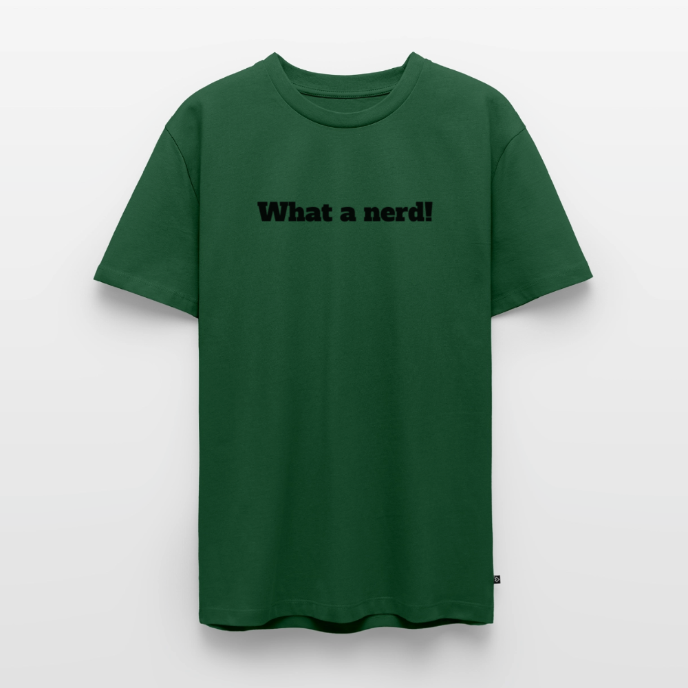 What a nerd! - Premium herre T-shirt - bottle green