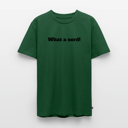 What a nerd! - Premium herre T-shirt - bottle green