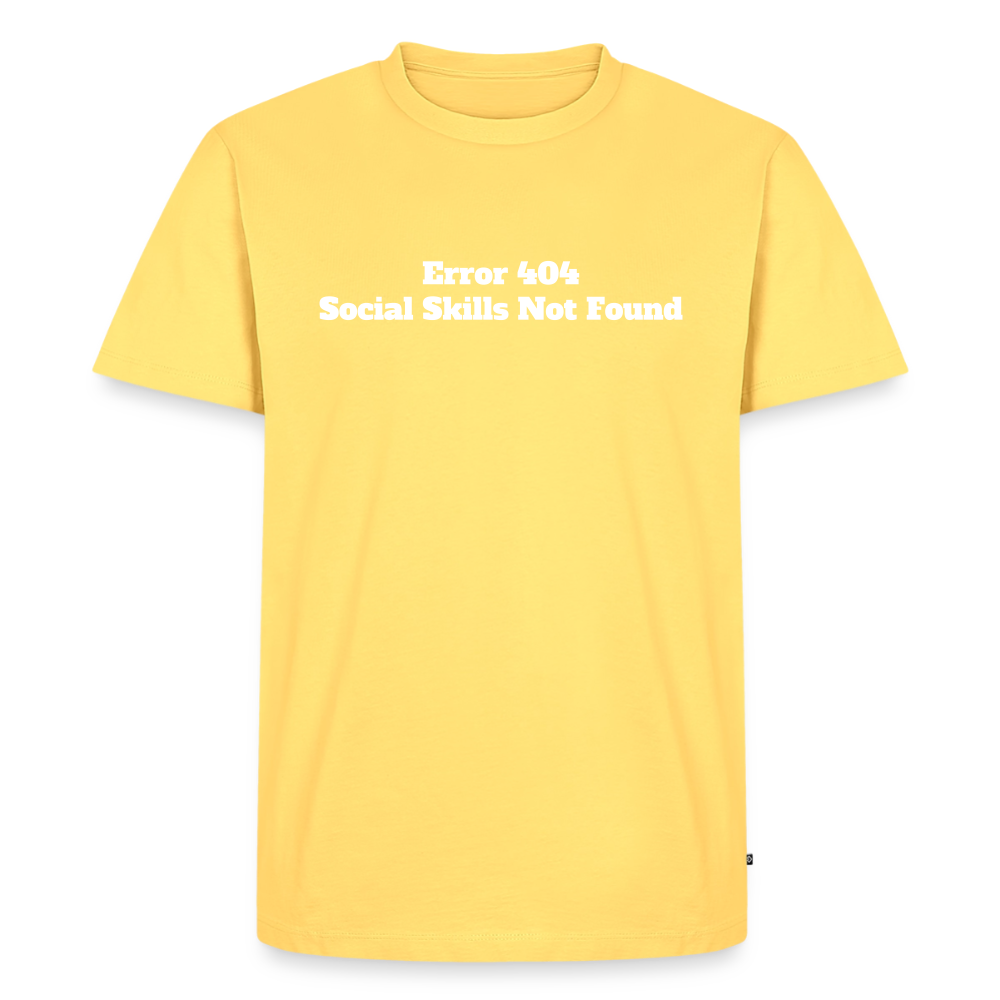 Social skills not found! - Premium herre T-shirt - lysegul