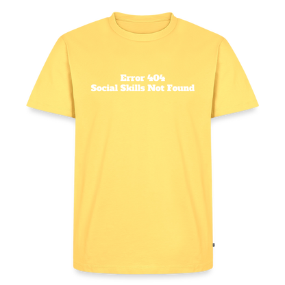 Social skills not found! - Premium herre T-shirt - lysegul