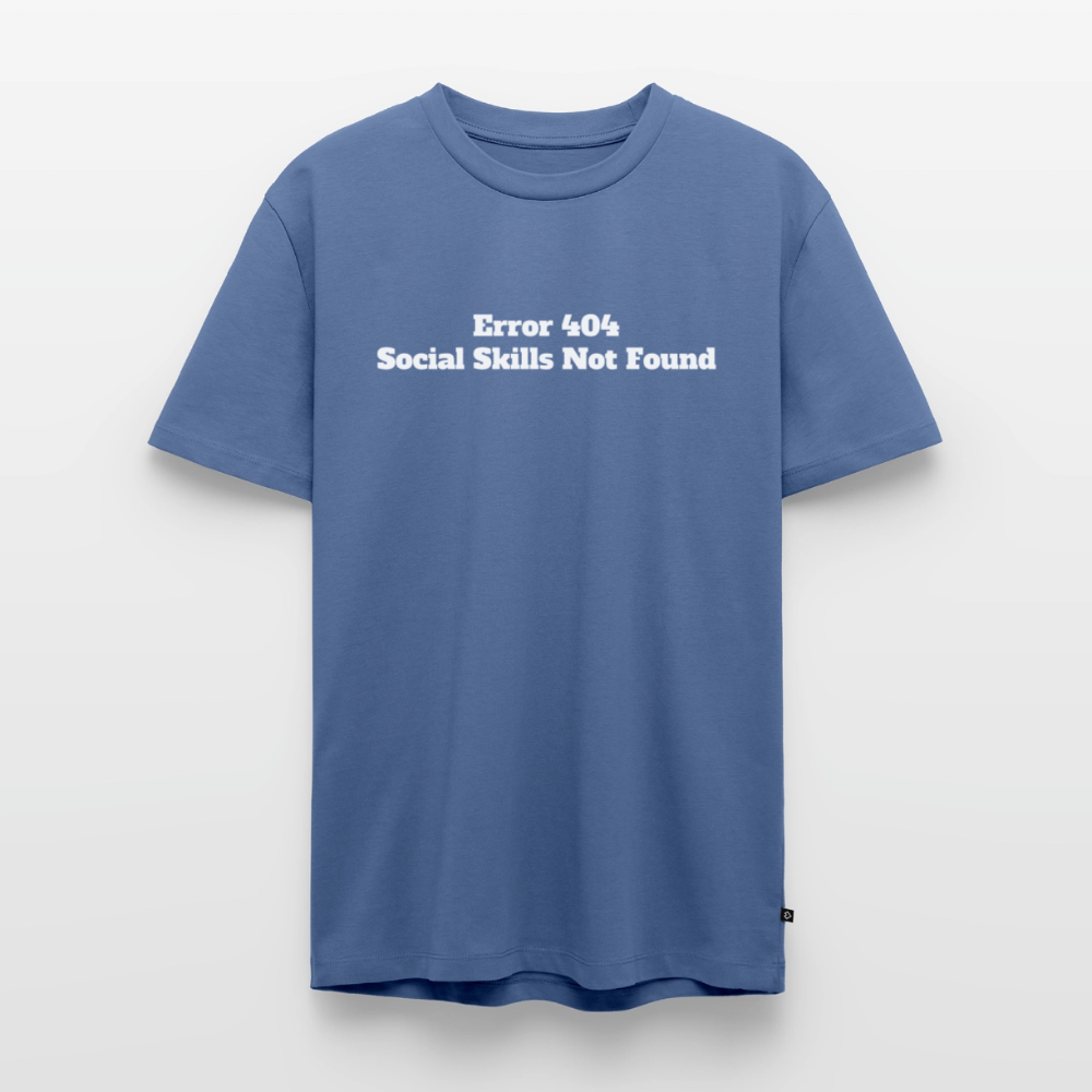 Social skills not found! - Premium herre T-shirt - dueblå