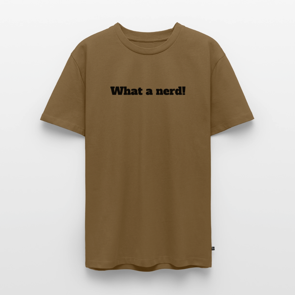 What a nerd! - Premium herre T-shirt - nutshell