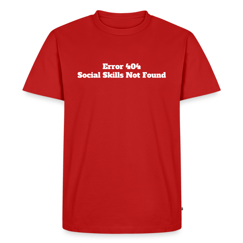 Social skills not found! - Premium herre T-shirt - rød