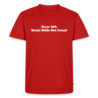 Social skills not found! - Premium herre T-shirt - rød