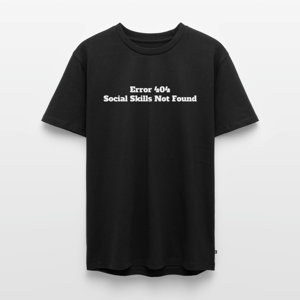 Social skills not found! - Premium herre T-shirt - sort
