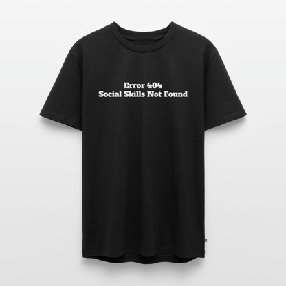 Social skills not found! - Premium herre T-shirt - sort