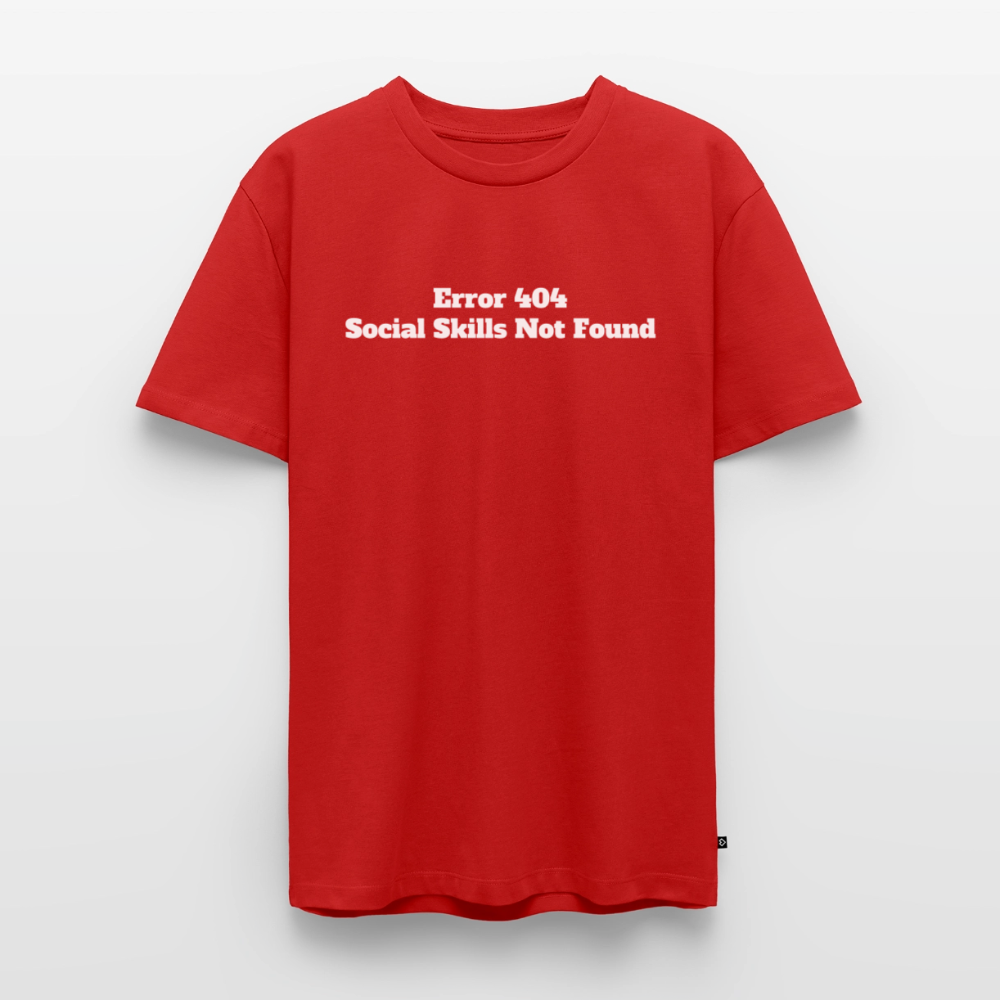 Social skills not found! - Premium herre T-shirt - rød