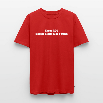 Social skills not found! - Premium herre T-shirt - rød