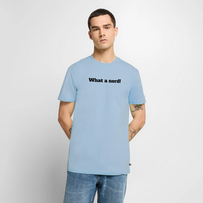 What a nerd! - Premium herre T-shirt - light blue