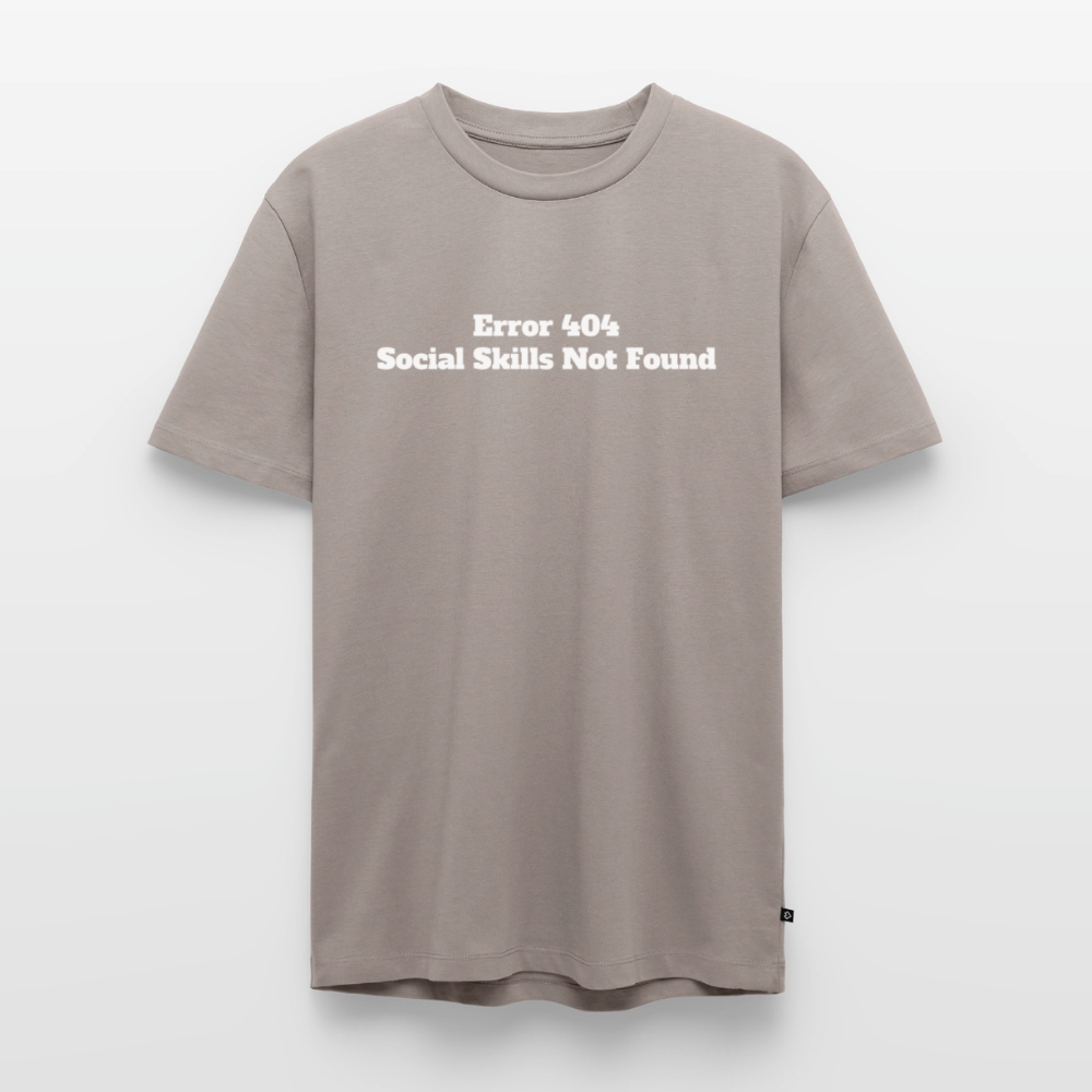 Social skills not found! - Premium herre T-shirt - gråbrun