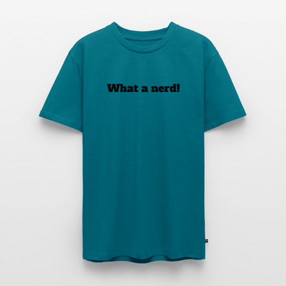 What a nerd! - Premium herre T-shirt - petrol