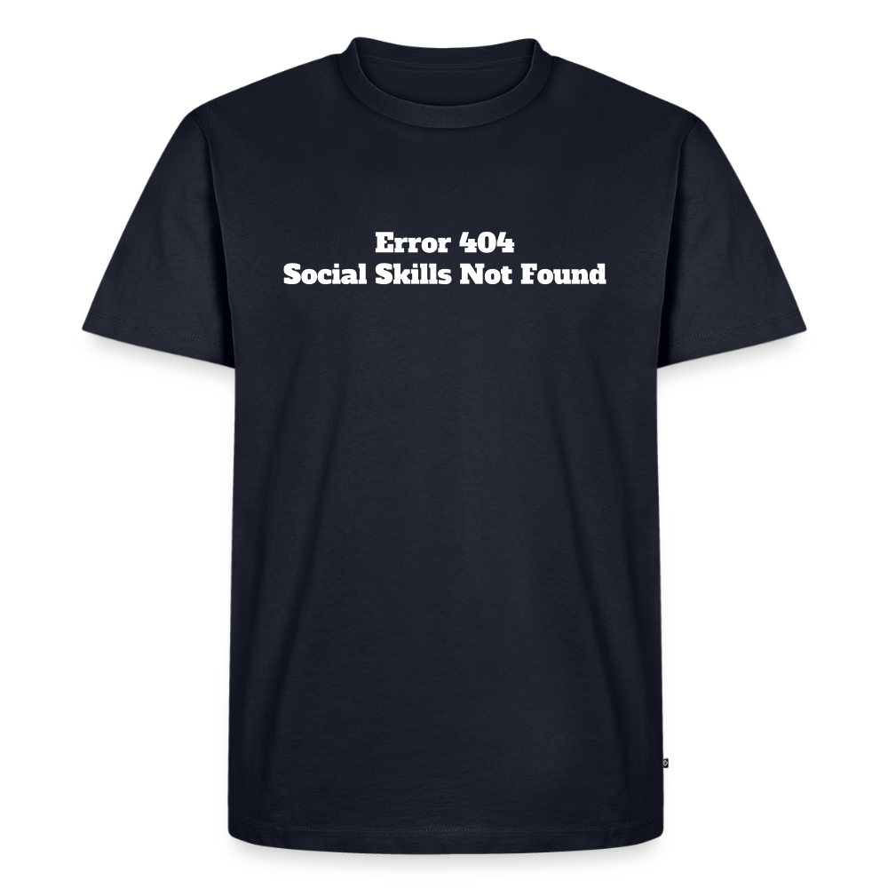 Social skills not found! - Premium herre T-shirt - navy