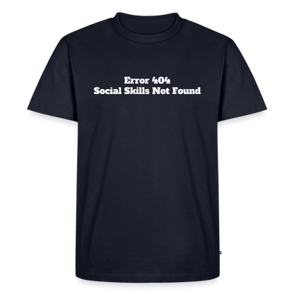 Social skills not found! - Premium herre T-shirt - navy