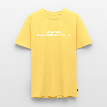 Social skills not found! - Premium herre T-shirt - lysegul
