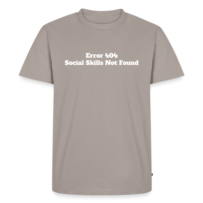 Social skills not found! - Premium herre T-shirt - gråbrun