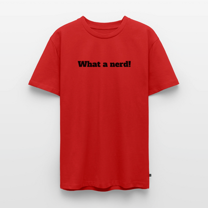 What a nerd! - Premium herre T-shirt - red