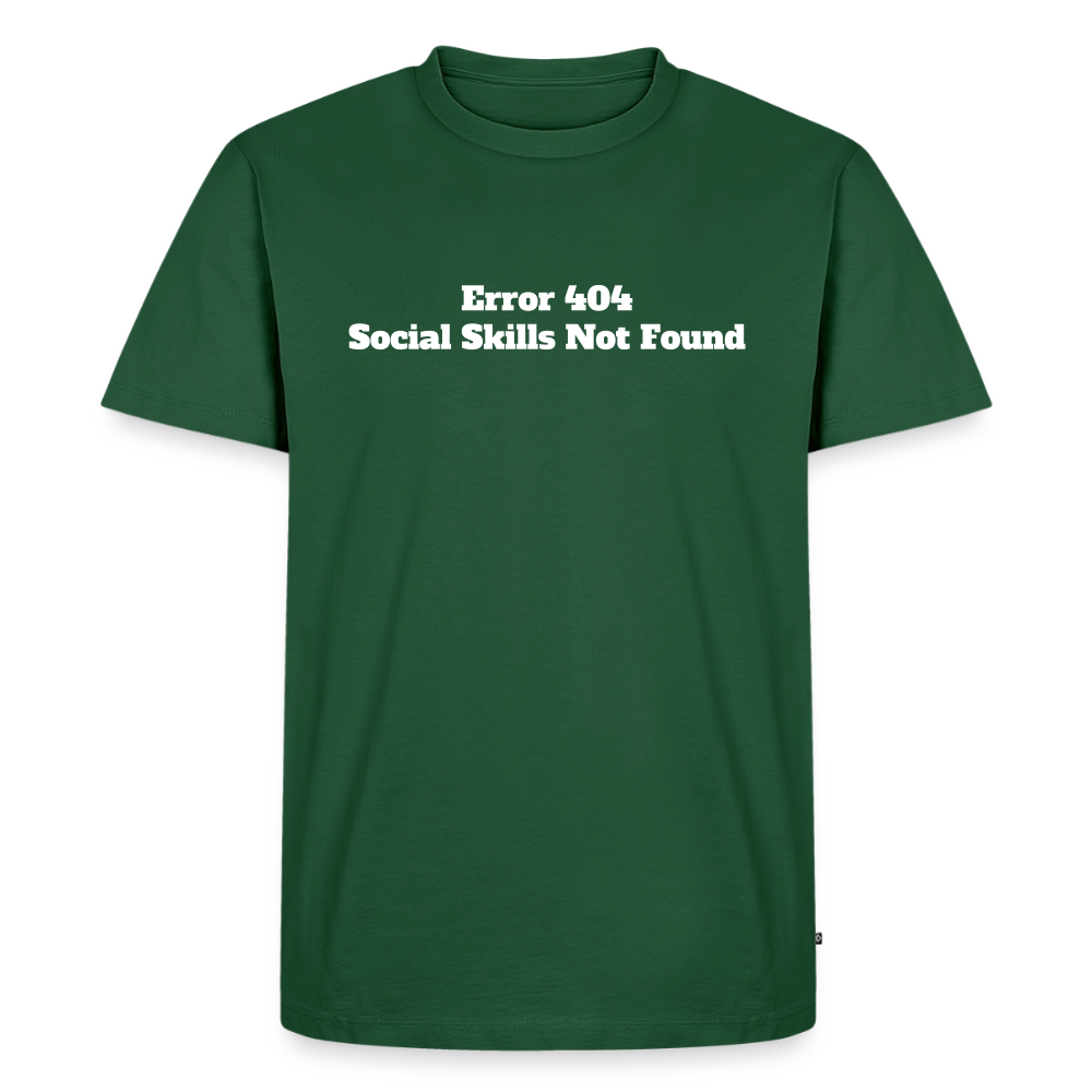Social skills not found! - Premium herre T-shirt - flaskegrøn