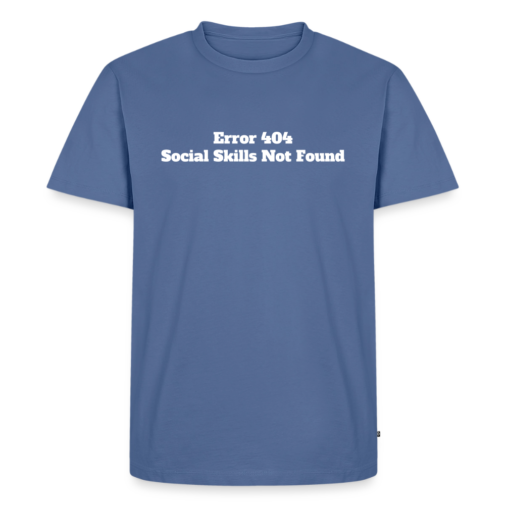 Social skills not found! - Premium herre T-shirt - dueblå