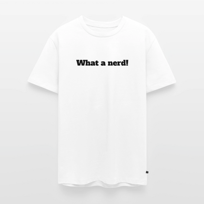 What a nerd! - Premium herre T-shirt - white
