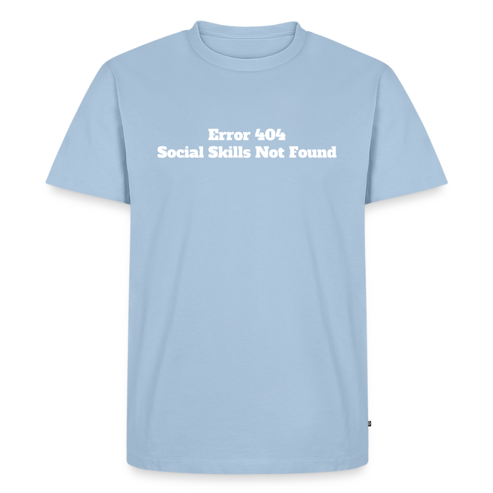Social skills not found! - Premium herre T-shirt - lyseblå