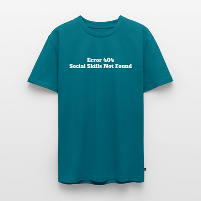 Social skills not found! - Premium herre T-shirt - petroleum