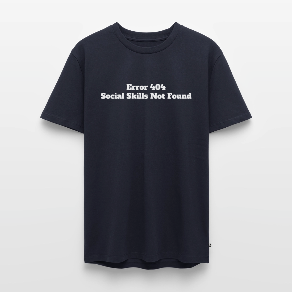 Social skills not found! - Premium herre T-shirt - navy