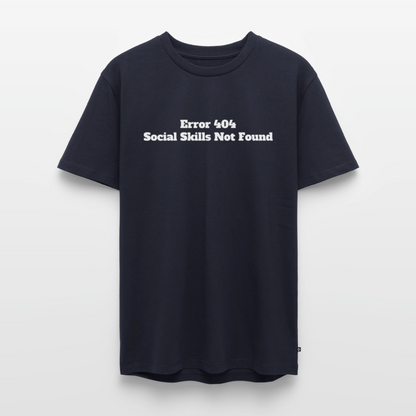 Social skills not found! - Premium herre T-shirt - navy