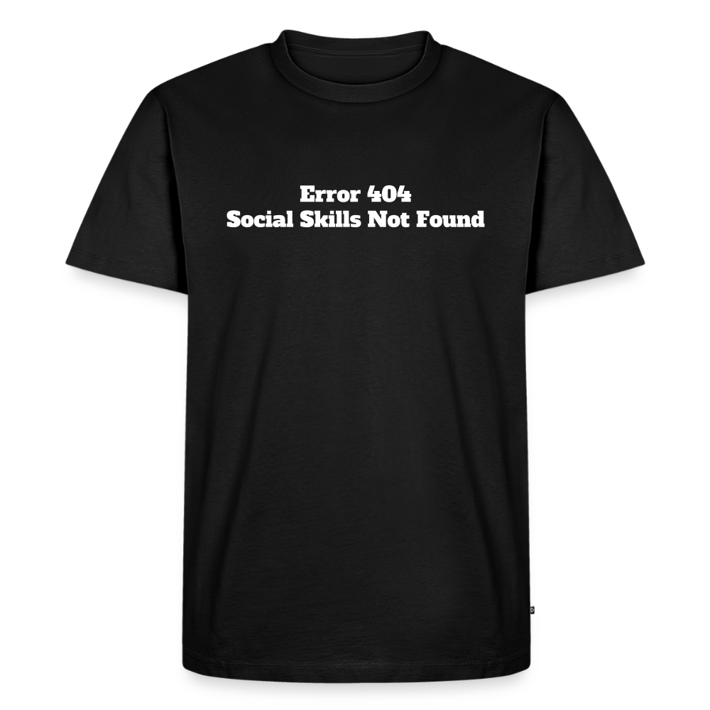 Social skills not found! - Premium herre T-shirt - sort