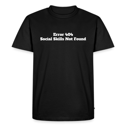 Social skills not found! - Premium herre T-shirt - sort