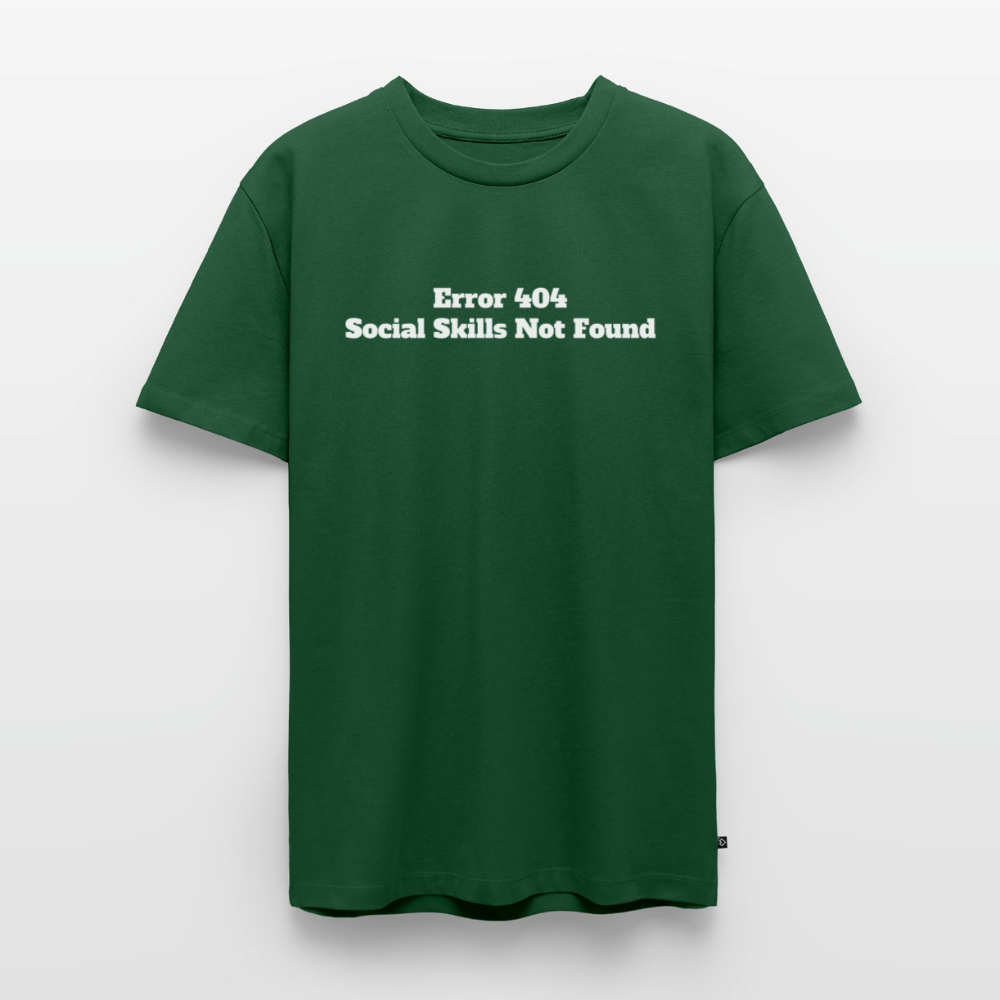 Social skills not found! - Premium herre T-shirt - flaskegrøn