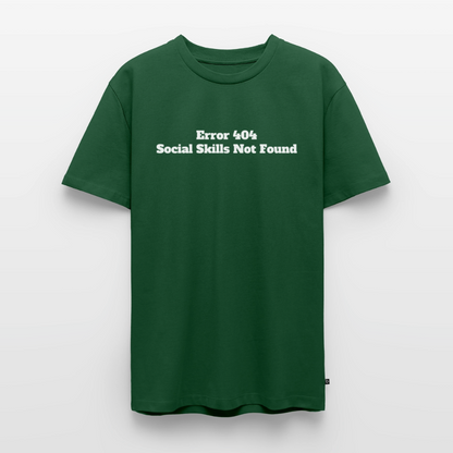 Social skills not found! - Premium herre T-shirt - flaskegrøn