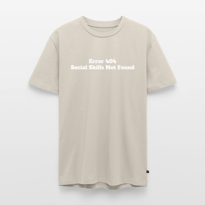 Social skills not found! - Premium herre T-shirt - beige