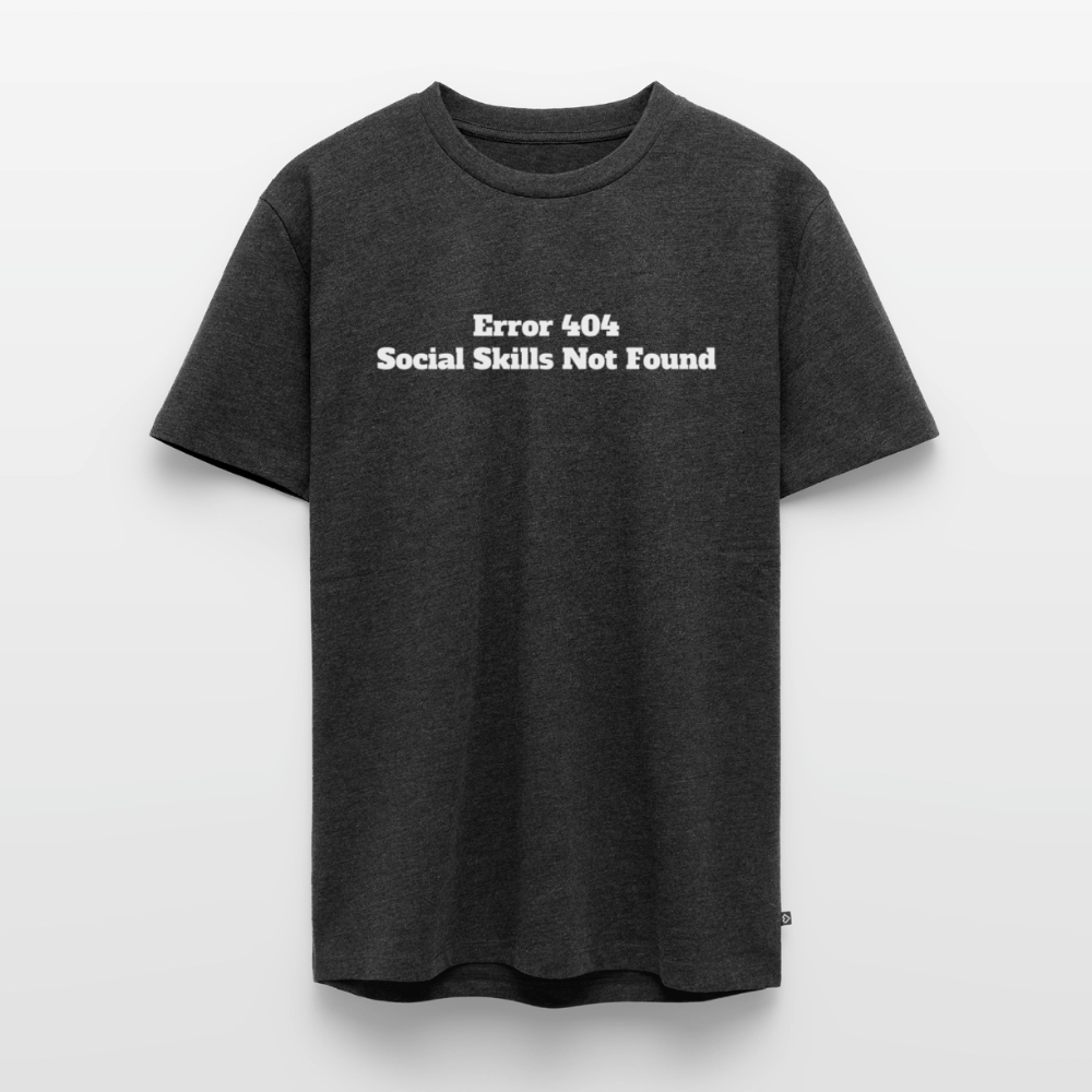 Social skills not found! - Premium herre T-shirt - antracit meleret