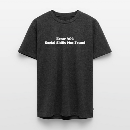 Social skills not found! - Premium herre T-shirt - antracit meleret