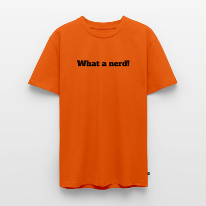 What a nerd! - Premium herre T-shirt - orange 
