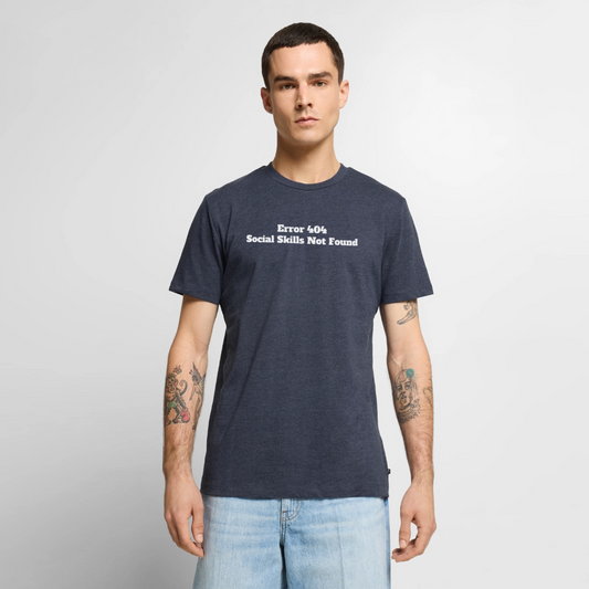 Social skills not found! - Premium herre T-shirt - jeansblå 